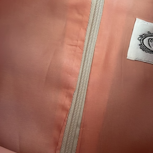 Vintage / 90s Mevisto Satin Sheath Midi Formal Cocktail Dress - Picture 4 of 4